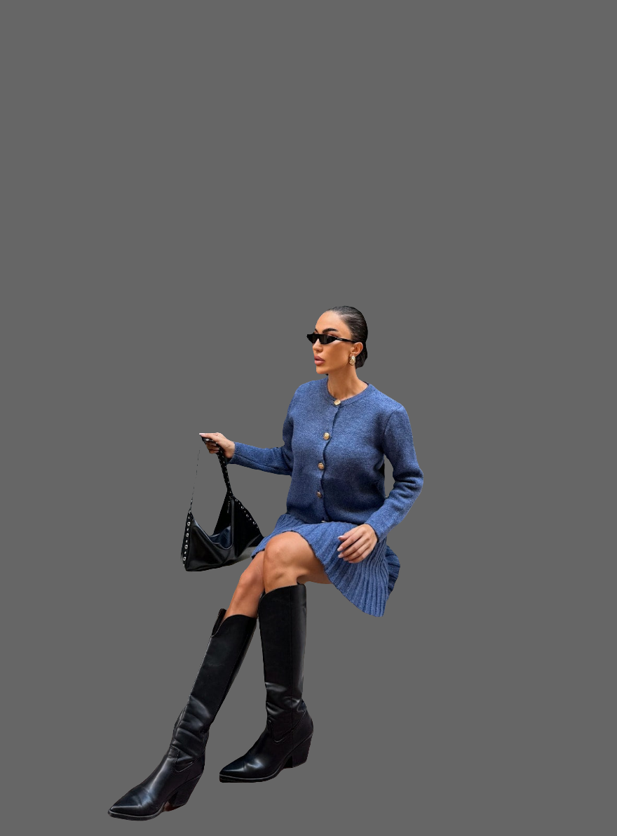 🌸 Bisiklet Yaka Hırka ve Pile Detaylı Etek Triko Takım 🌸

Zarif ve modern detaylarıyla öne çıkan bu triko takım, gardırobuna hem şıklık hem de rahatlık katıyor. Bisiklet yaka hırkası sade ve zamansız bir görünüm sunarken, pile detaylı eteği feminen bir